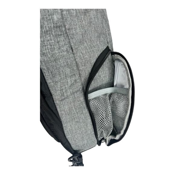 NEW LG Travel Bike School BACKPACK Laptop Padded USB Charging Port & Cable Gray - Picture 9 of 10